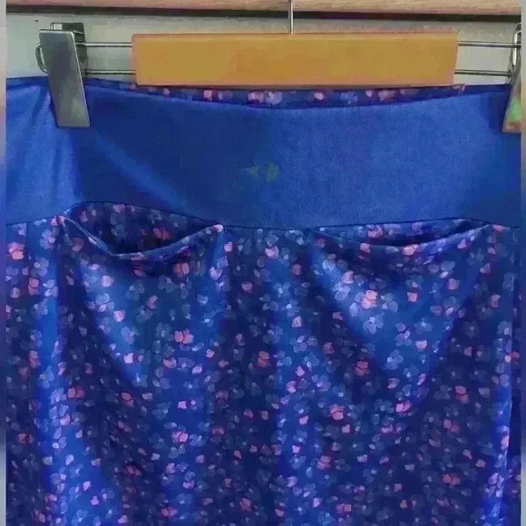 GRAND SLAM  | Women's Blue/Pink Golf Pleated Skort - Picture 7 of 8